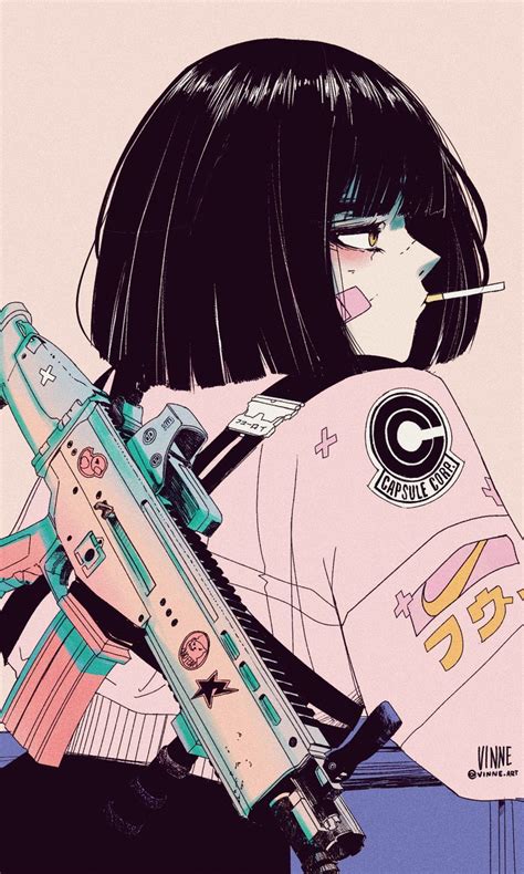 Vinne On Twitter Anime Art Girl Cyberpunk Art Cartoon Art Styles