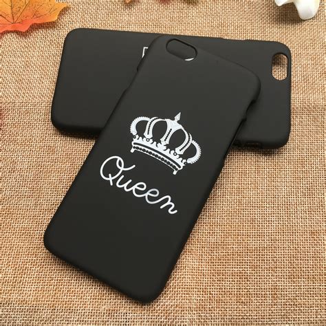 Fashion Brand King Queen Ultra Thin Phone Case Case For Iphone X 8 7 Plus 6 Phone Cases Luxury