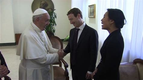 Pope Francis Meets Facebook Founder Mark Zuckerberg Youtube