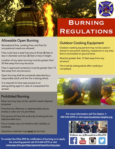 Burning Regulations Broadview Heights Oh Official Website
