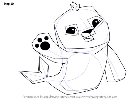 Hello to all the kids! Learn How to Draw Seal from Animal Jam (Animal Jam) Step by Step : Drawing Tutorials