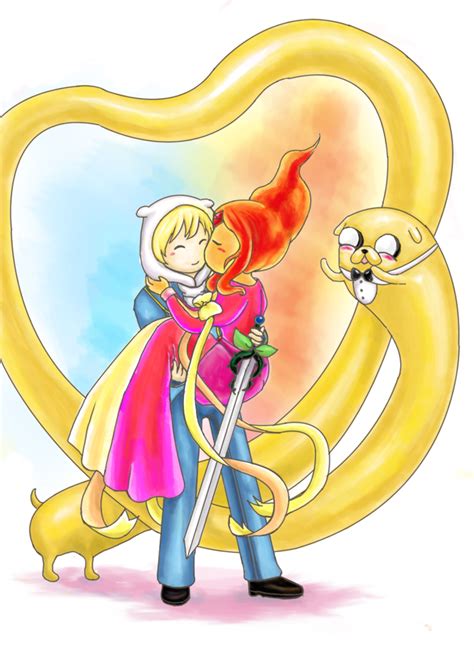 Adventure Time Couples Fan Art Finn And Flame Princess Adventure Time Cartoon Adventure Time
