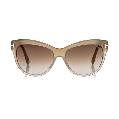 Tom Ford Womens Lily Sunglasses Brown Fade Brown