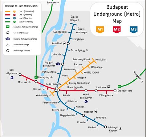 Mapa Metro Budapeste