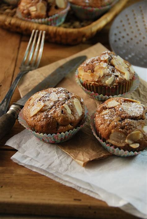 Muffins Aux Fraises Pomme Et Amandes Recette Tangerine Zest