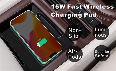 Wireless Car Charger Pad Polmxs 15w Fast Wireless Charger Non Slip