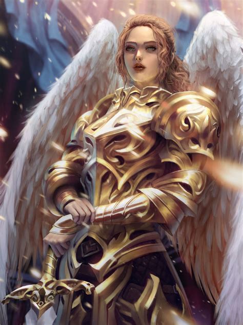 Artstation Archangel Lorenz Basuki Angel Warrior Archangel