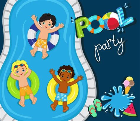 Pool Party Stock Vectors Royalty Free Pool Party Illustrations