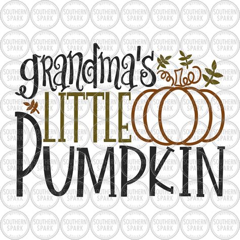 Grandmas Little Pumpkins Svg 175 Best Quality File