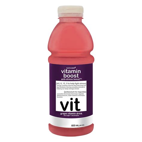Vitaboost 600ml Anti Stress Boost Grape Vitamin Drink Watsons
