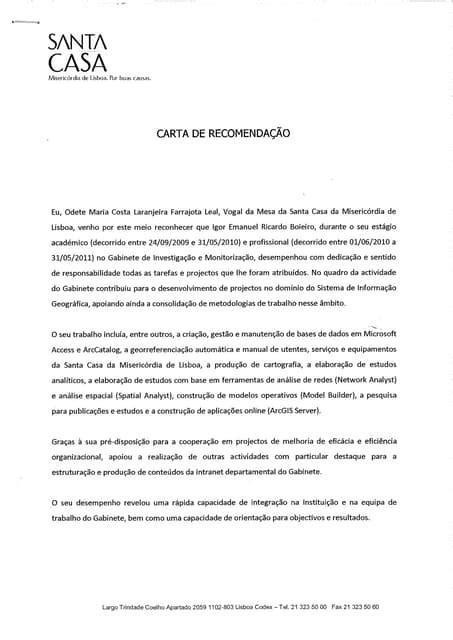 Carta De Recomendação