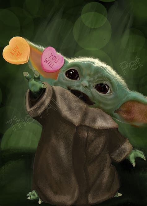 Excited To Share This Item From My Etsy Shop Baby Yoda Valentine