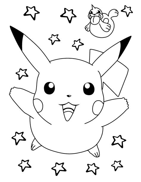 Free Printable Pikachu Coloring Pages