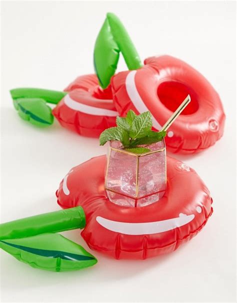 Big Mouth 3 Pack Cherry Inflatable Drink Holder Asos