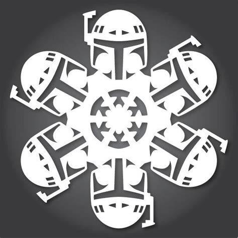 51 Free Paper Snowflake Templates—star Wars Style