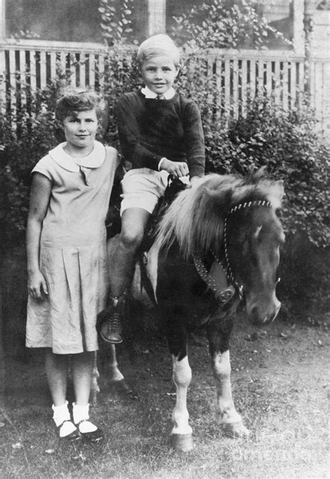 Marlon Brando On Pony And Sister Jocelyn By Bettmann