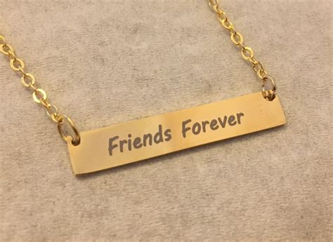 Friends Forever Necklace Best Friend Necklace Best Friend T