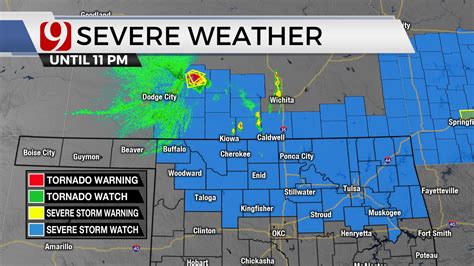 Severe Thunderstorm Watch Issued For Parts Of Northwestern Okla Until
