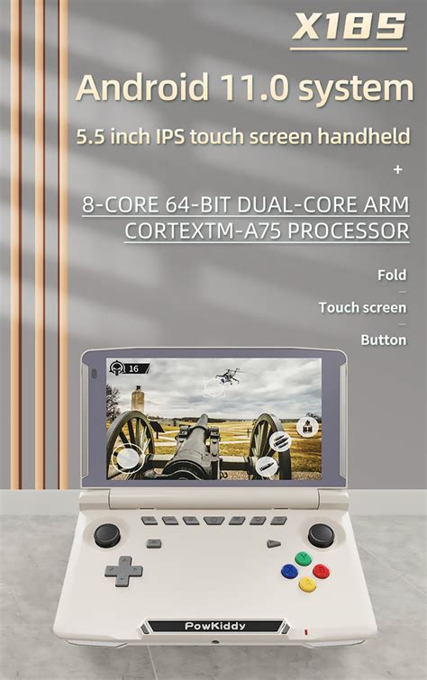 New Powkiddy X18s Android 11 55 Inch Touch Ips Screen Flip Handheld
