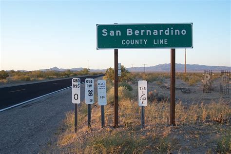 San Bernardino County Line Entering San Bernardino County Flickr