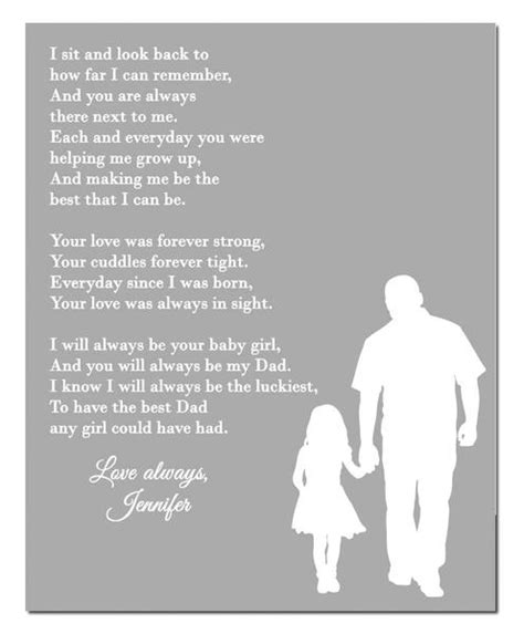 Daddy Daughter Poem Print Hypolita Co