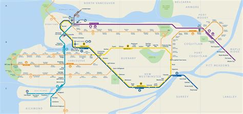 Vancouver Skytrain Map 2018 Train Maps