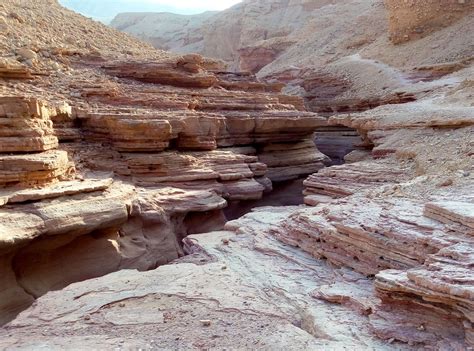 The Beautiful Rock Formations In The Red Canyon Eilat Mountains