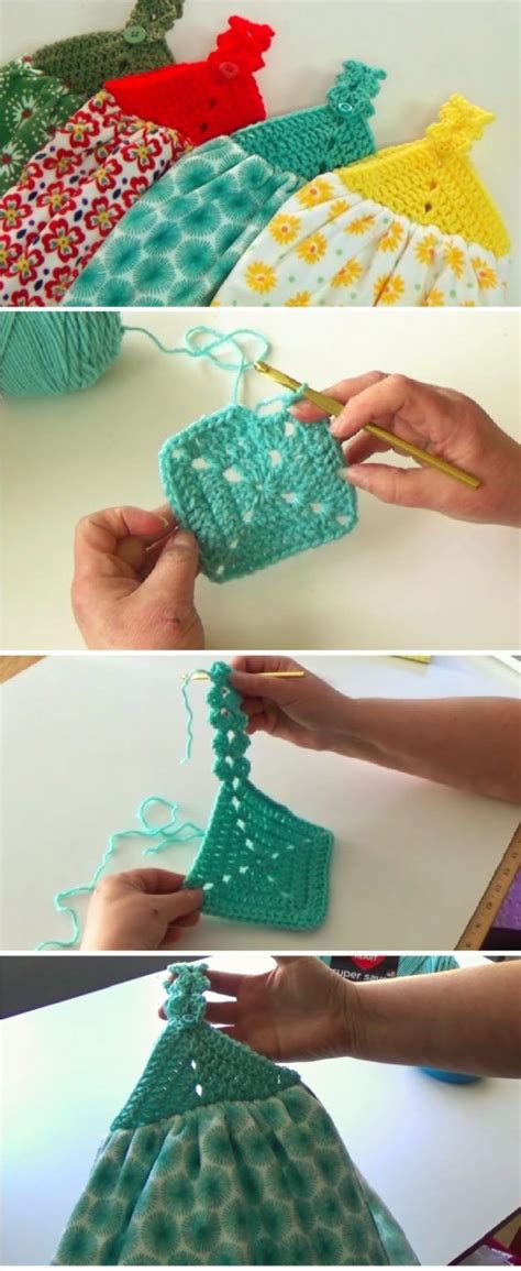 Crochet Dress Towel Topper Pattern Video Tutorial Crochet Ts