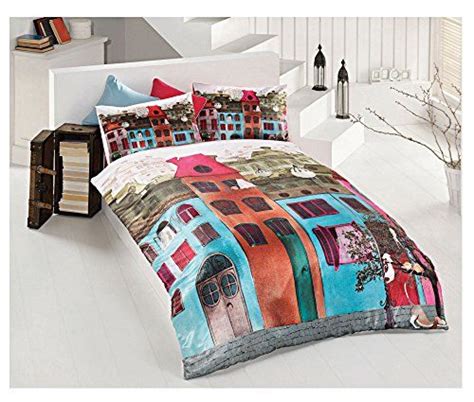 Price Tracking For Colorful Street 100 Cotton Duvet Cover Set