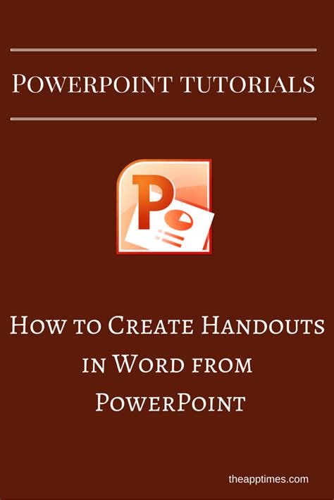 In This Powerpoint Tutorial Well Show You How To Create Handouts In