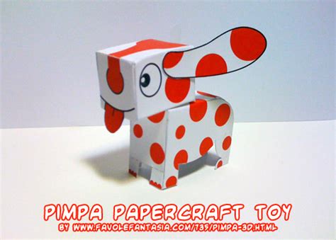 Ninjatoes Papercraft Weblog Cute Little Pimpa The Cartoon Dog