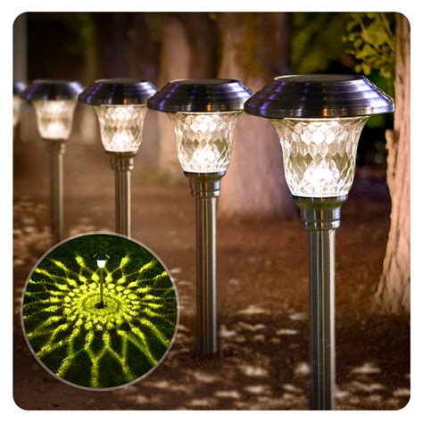 Buy Beau Jardin 8 Pack Solar Lights Bright Pathway Outdoor Garden Stake