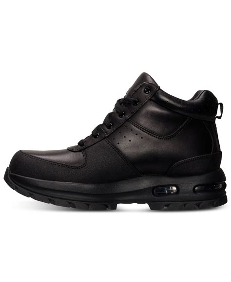 Nike Air Max Goaterra Leather Boots In Blackblack Black For Men Lyst