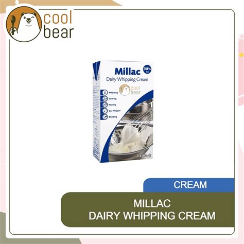 Millac Uht Daily Whipping Cream 1l Shopee Malaysia