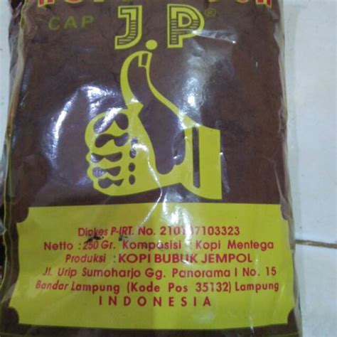 Jual Kopi Bubuk Lampung Cap Jp 250 Gram Shopee Indonesia