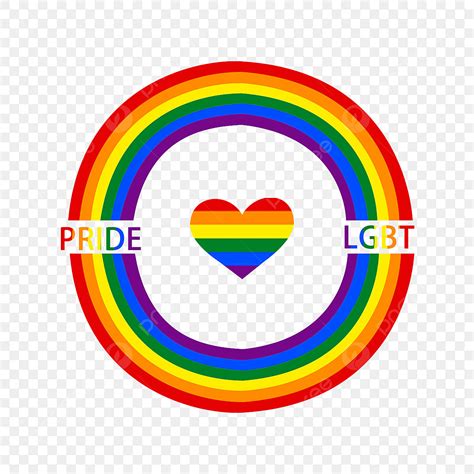 Pride Rainbow Clipart Vector Pride Moon And Love Six Color Rainbow