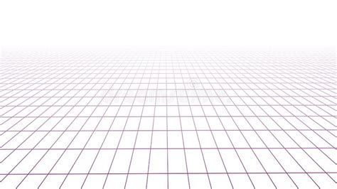 Abstract Perspective Pink Grid Wireframe Landscape Vector