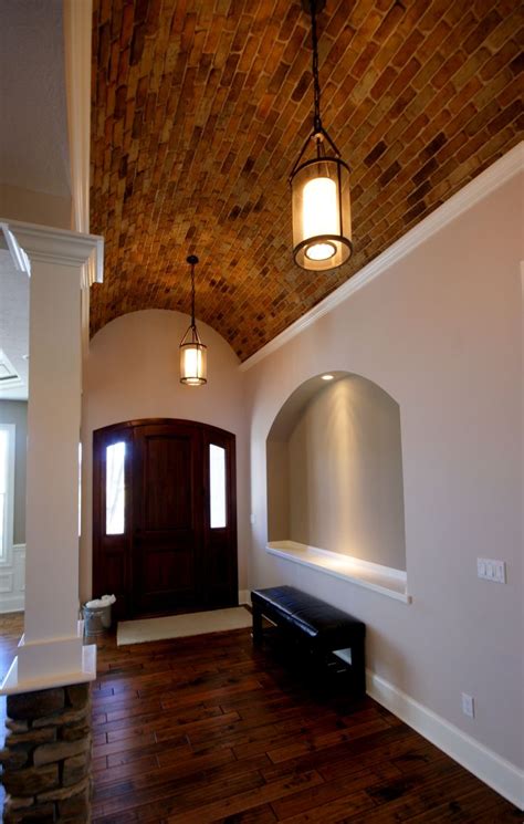 Brick Barrel Vaulted Ceiling Remodelled Apartment In Barcelona With