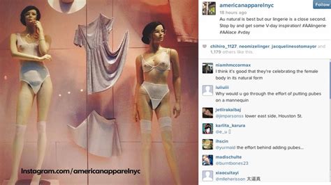 Mannequins With Pubic Hair Shock At American Apparel