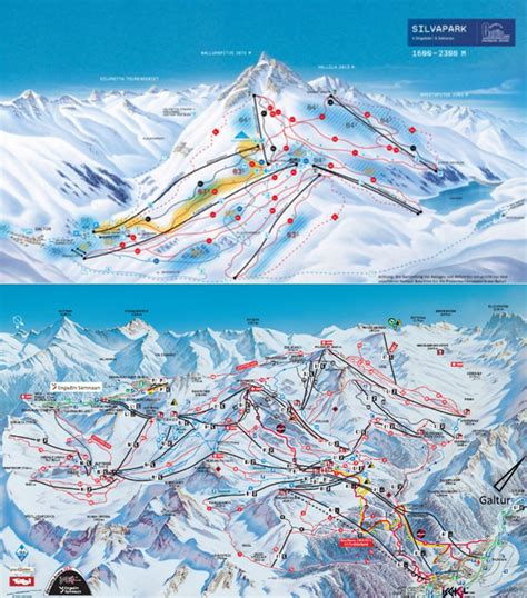 Galtur Ski Map