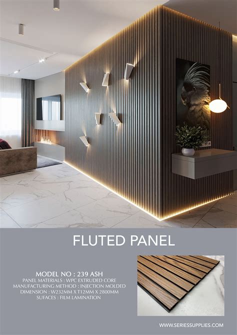 2020 New Black Background Fluted Panel Allows The Design Professional