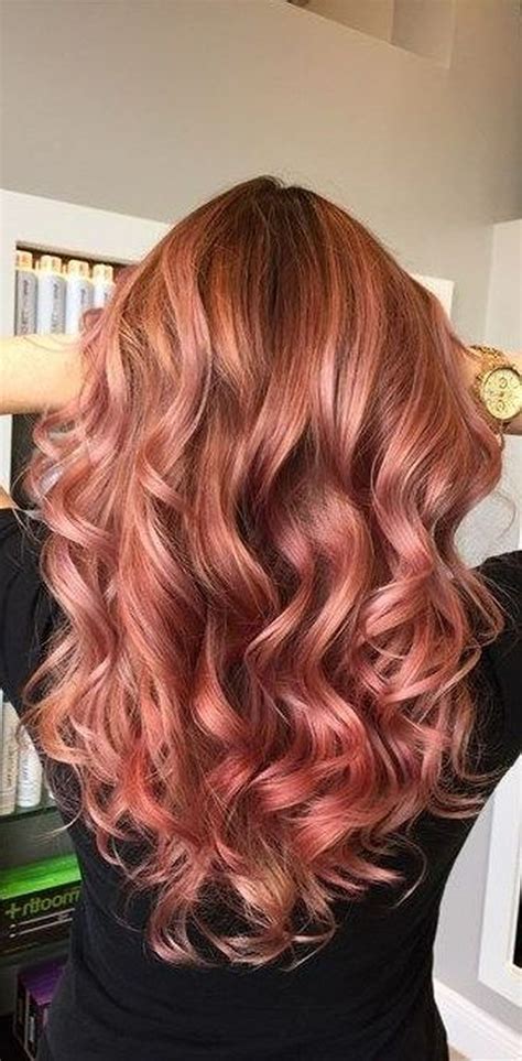 36 Beautiful Rose Gold Hair Color Ideas Hair Color Auburn Warm Hair