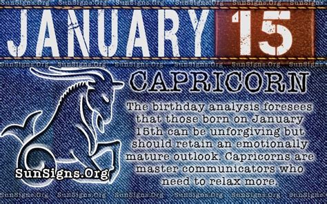 June 8 zodiac forecast that you will be a good individual who is endowed with numerous abilities and talents. January 15 Birthday Horoscope Personality | Sun Signs