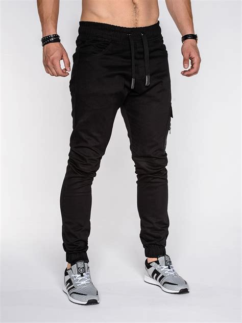 Mens Jogger Pants P391 Black Modone Wholesale Clothing For Men