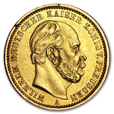 Buy 1871 1888 Germany Gold 20 Marks Prussia William I Scruffy Coin