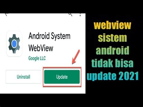 Webview Sistem Android Tidak Bisa Update Youtube
