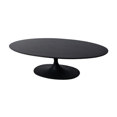 Oval eero saarinen coffee table for knoll 1950s white base. Saarinen Style Coffee Table (Black) - FormDecor