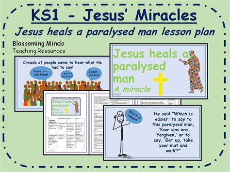 Ks1 Re Plan Jesus Miracles Jesus Heals A Paralysed Man Teaching