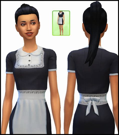 Simfileshare Maid Outfit Set Sims 4 Cc B3c