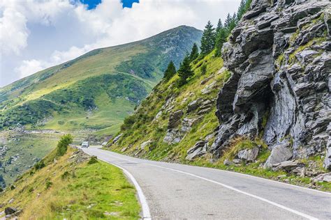 Long Road Along Romanian Mountains And Rocks Free Stock Photo Picjumbo